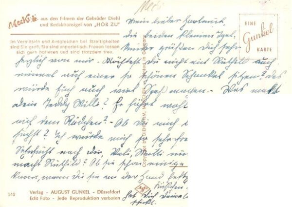 Mecki Nr. Nr. 510 Diehl-Film HoeR ZU Sternzeichen Waage – Bild 2
