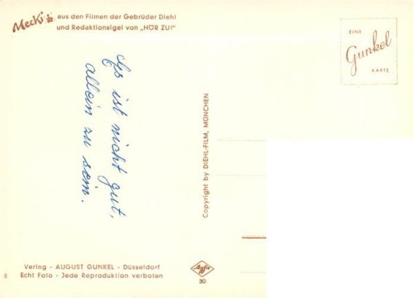 Mecki Nr. Nr. 8 Diehl-Film HoeR ZU Ohne Wein und Liebe ist es Leben truebe – Bild 2