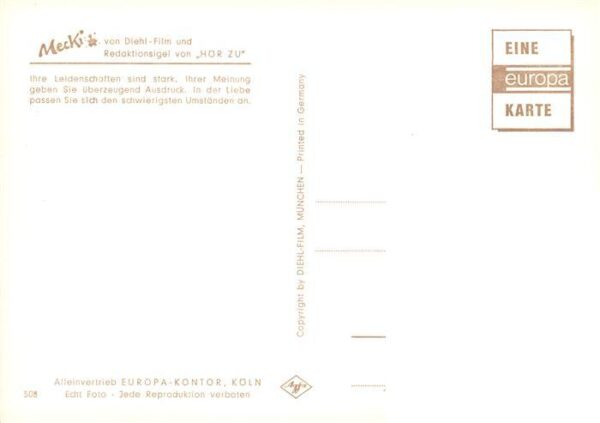Mecki Nr. Nr. 508 Diehl-Film HoeR ZU Sternzeichen Loewe – Bild 2
