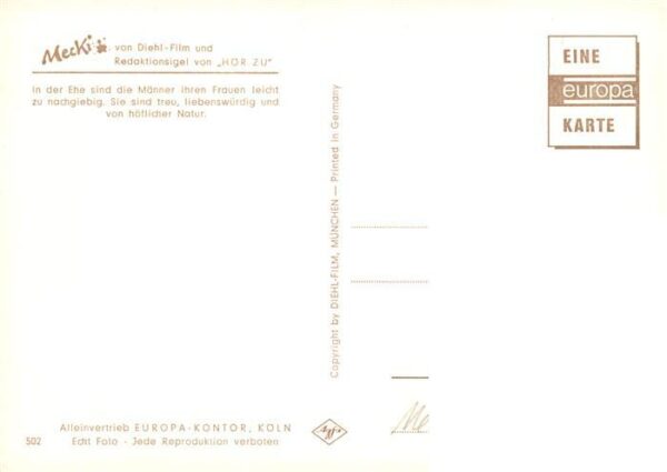 Mecki Nr. Nr. 502 Diehl-Film HoeR ZU Sternzeichen Wassermann – Bild 2