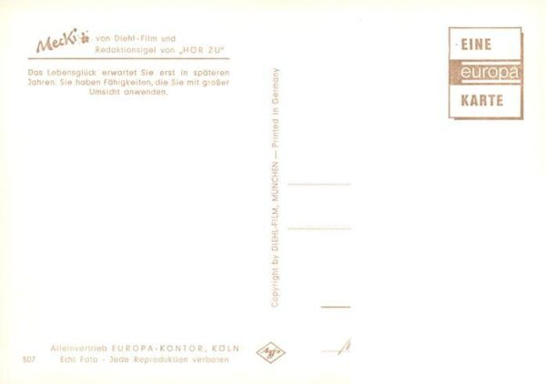 Mecki Nr. Nr. 507 Diehl-Film HoeR ZU Sternzeichen Krebs – Bild 2