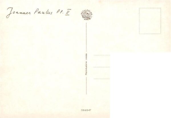 Papst Pope Pape Joannes Paulus PP. 2 – Bild 2