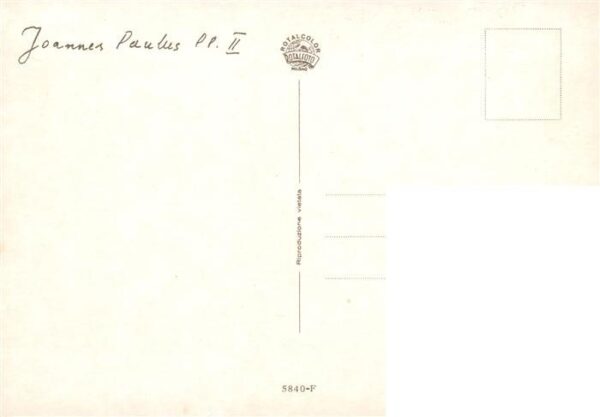 Papst Pope Pape Joannes Paulus PP 2 – Bild 2