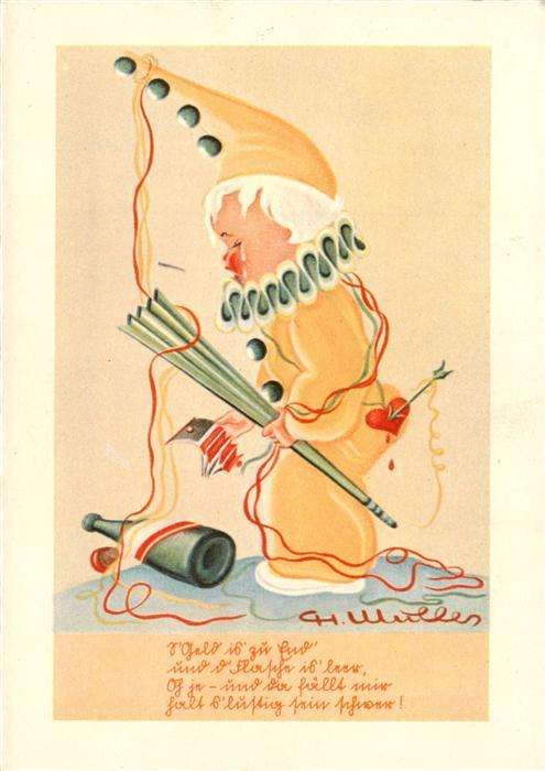 Verlag Lengauer August Muenchen Nr.1038  Claun Champania