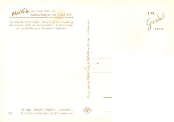 Mecki Nr. Nr. 503 Diehl-Film HoeR ZU Sternzeichen Fische – Bild 2