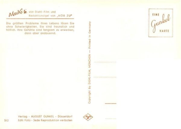 Mecki Nr. Nr. 512 Diehl-Film HoeR ZU Sternzeichen Schuetze – Bild 2