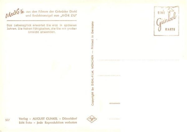 Mecki Nr. Nr. 507 Diehl-Film HoeR ZU Sternzeichen Krebs – Bild 2