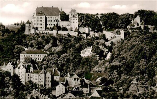 Landshut  Isar Burg Trausnitz Fliegeraufnahme