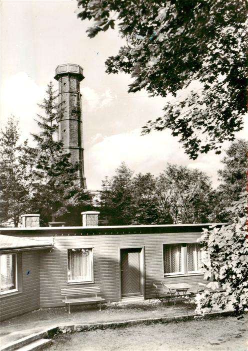 Altenberg Dippoldiswalde Beergbaude und Aussichtsturm auf dem Geisingberg