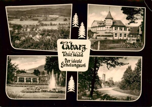 Tabarz Bad Tabarz Panorama Hotel Deutscher Hof Restaurant Parkfontaene Inselsber