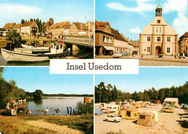 Wolgast Mecklenburg-Vorpommern Hafen Rathaus Am Koelpinsee Zempin Campingplatz
