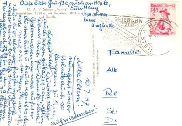 Austriahuette 1638m Dachstein AT mit Dachstein und Dinrln – Bild 2