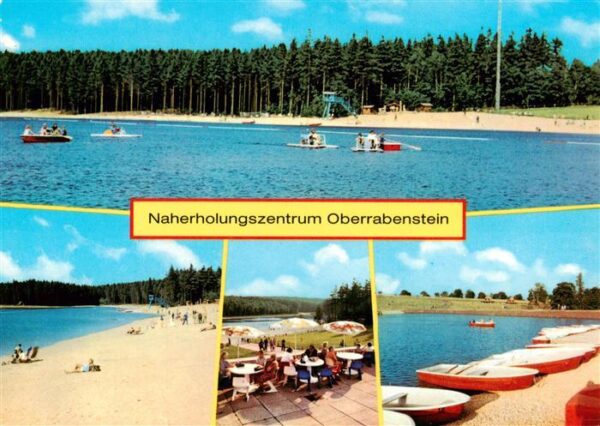 Karl-Marx-Stadt Naherholungszentrum Oberrabenstein See und Strandpartien Terrass