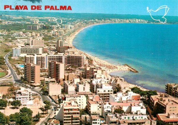 Playa de Palma Mallorca Fliegeraufnahme