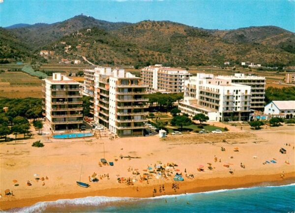 Malgrat-de-Mar Cataluna ES Playa Fliegeraufnahme