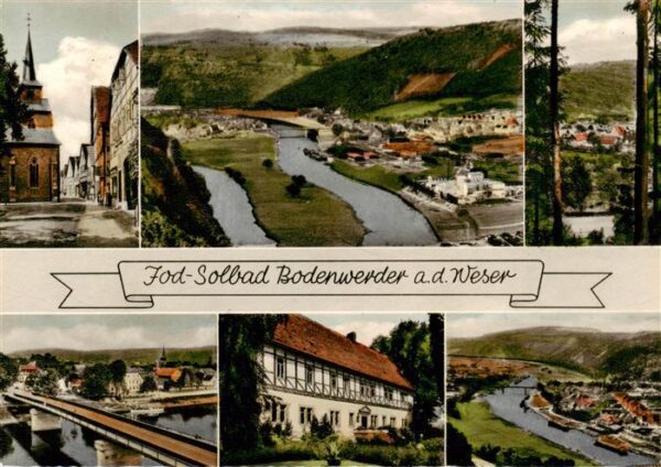 Bodenwerder Jod Solbad Panorama Bruecke Fliegeraufnahme