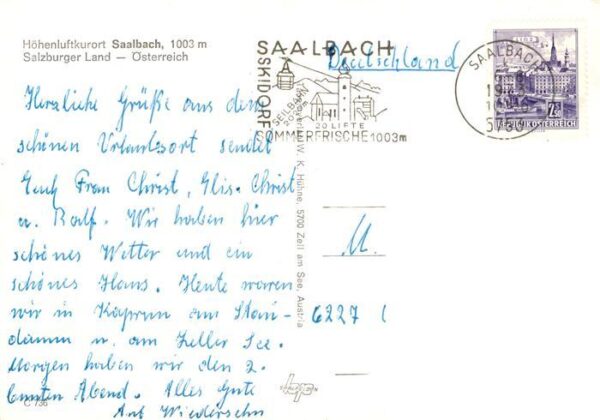 Saalbach -Hinterglemm AT Panorama – Bild 2