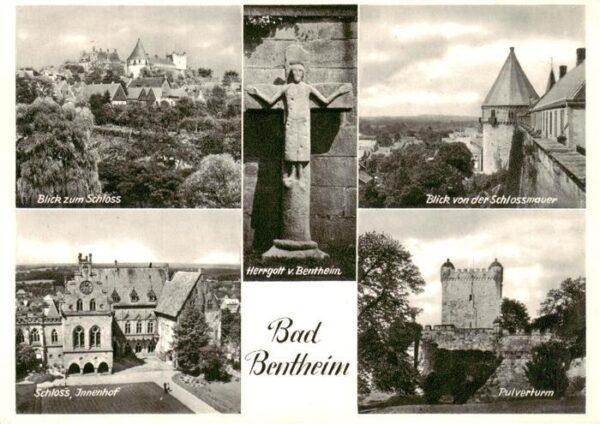 Bad Bentheim Blick zum Schloss Herrgot von Bentheim Blick von der Schlossmauer S