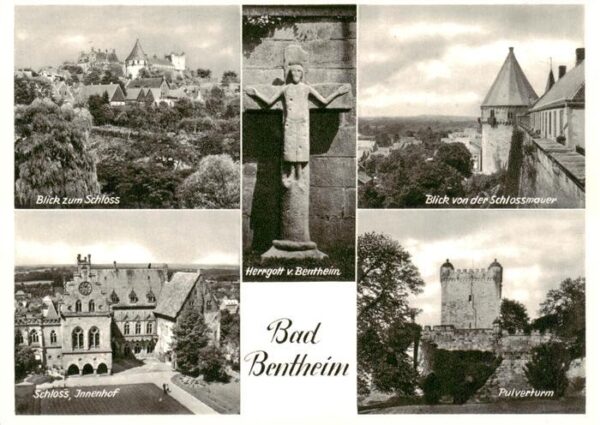Bad Bentheim Blick zum Schloss Herrgot von Bentheim Blick von der Schlossmauer S