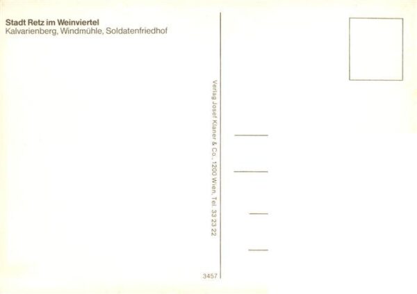 Retz Weinviertel AT Kalvarienberg Windmuehle Soldatenfriedhof – Bild 2