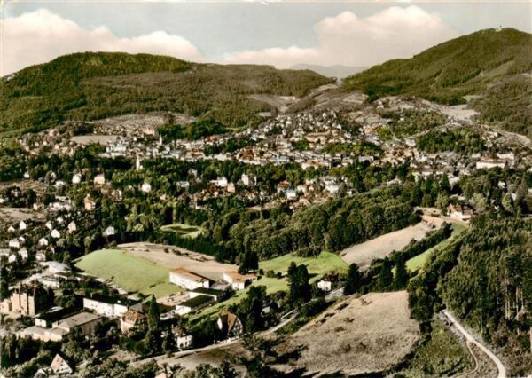 Baden-Baden Blick auf Suedwestfunk und Merkur