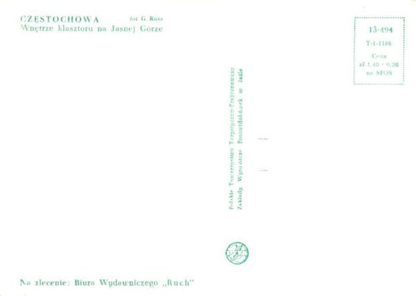 Czestochowa Tschenstochau PL Wnetrze klasztoru na Jasnej Gorze – Bild 2