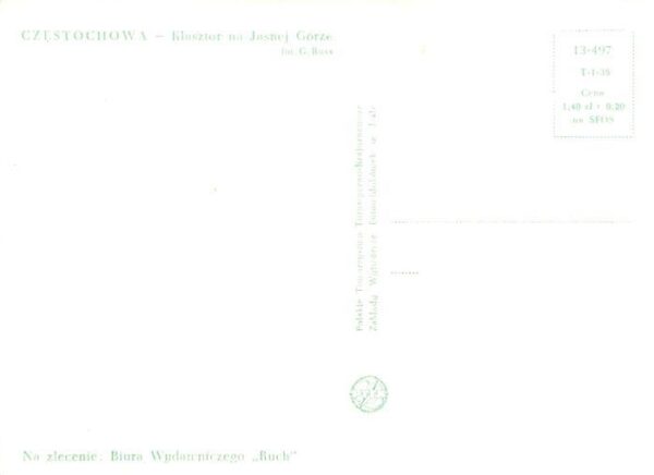 Czestochowa Tschenstochau PL Klasztor na Jasnej Gorze – Bild 2