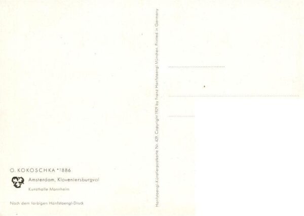 Amsterdam  NL Kloveniersburgval Kunsthalle Mannheim – Bild 2