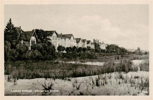 Ahlbeck Ostseebad Haeuser am Strand