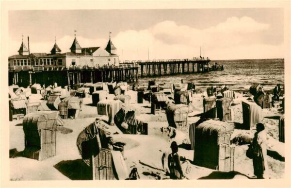 Ahlbeck Ostseebad Seebruecke Strand