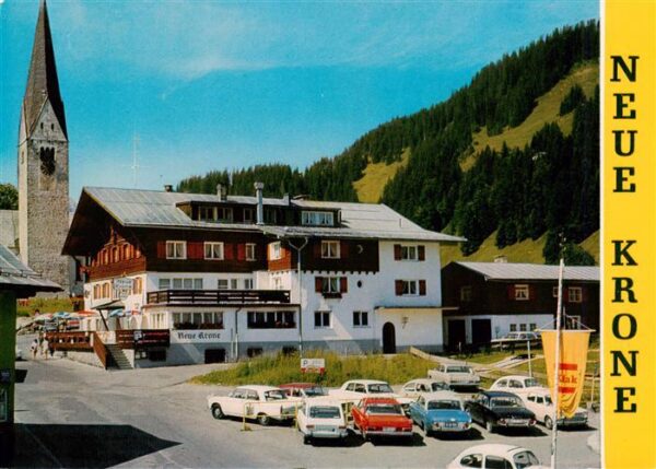 Mittelberg Kleinwalsertal AT Hotel Pension Neue Krone Kirche