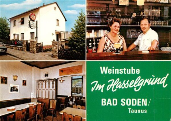 Bad Soden  Taunus Weinstube Im Hasselgrund Gaststube Wirtepaar