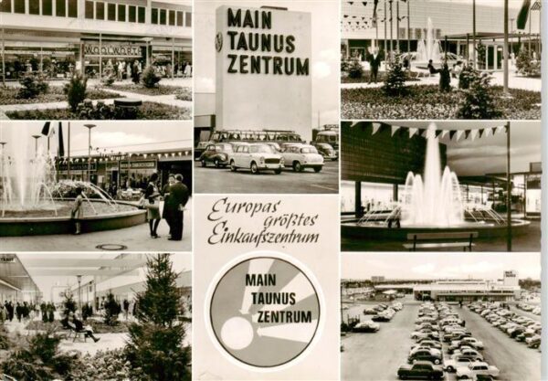 Frankfurt Main Main Taunus Zentrum Teilansichten Sprudel Parkplatz