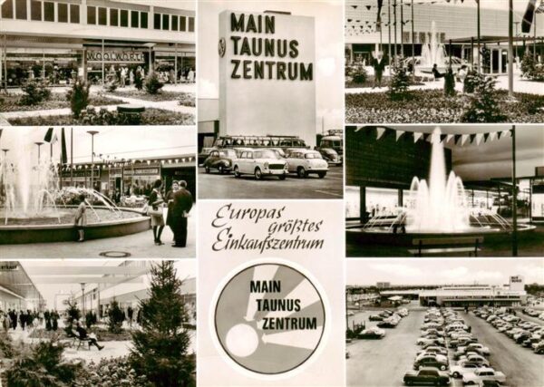 Frankfurt Main Main Taunus Zentrum Teilansichten Sprudel Parkplatz