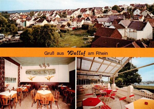 Walluf Rhein Restaurant Cafe Zum weissen Mohren Gaststube Terrasse