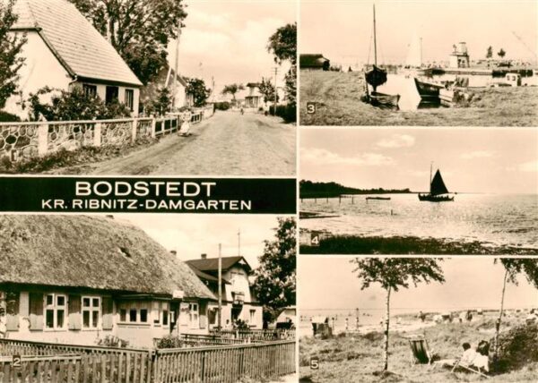 Bodstedt Dorfstrasse Rat der Gemeinde Konsumgaststaette Zum Bodden Am Hafen mit