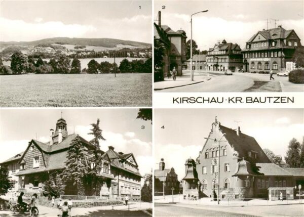 Kirschau Sachsen Panorama Rastplatz Ernst Thaelmann Schule Postamt