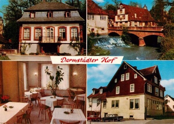 Steinbach Michelstadt Gasthaus Pension Darmstaedter Hof Gaststube Stauwehr