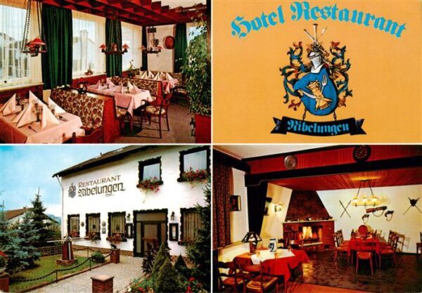 Michelstadt Hotel Nibelungen Gastraum Kaminzimmer