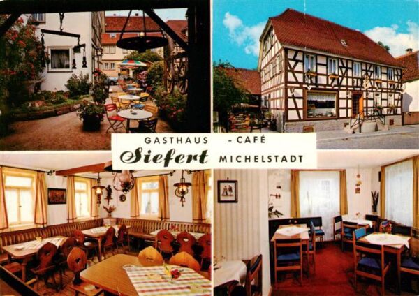 Michelstadt Gasthaus Cafe Siefert Gastraeume Terrasse