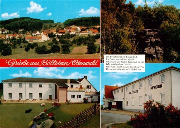 Boellstein Brombachtal Panorama Gaststaette Zur Hoehenluft Pension Felsenstich