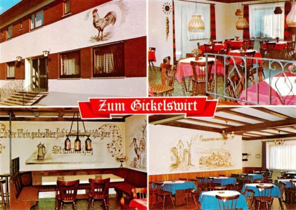 Wersau Odenwald Gaststaette Zum Gickelswirt Gastraeume