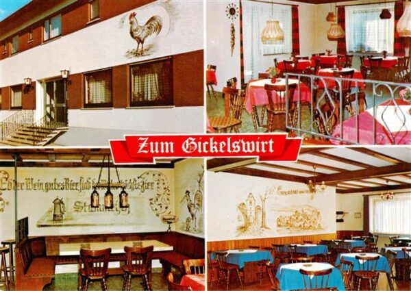 Wersau Odenwald Gaststaette Zum Gickelswirt Gastraeume