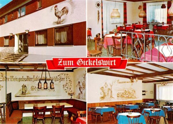 Wersau Odenwald Gaststaette Zum Gickelswirt Gastraeume
