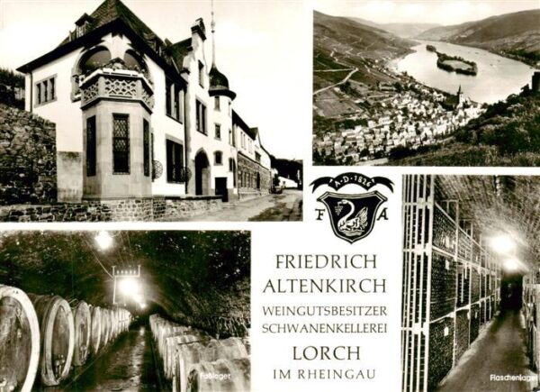 Lorch Rheingau Friedrich Altenkirch Weingut Schwanenkellerei Panorama Fasslager