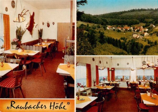 Raubach Odenwald Gaststaette Cafe Raubacher Hoehe Panorama Gastraeume