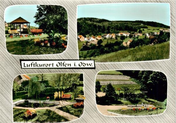 Olfen Odenwald Pavillon Panorama Teichanlage Park