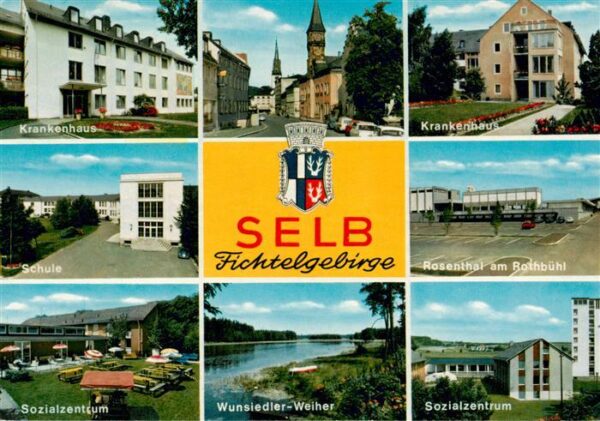 Selb Oberfranken Bayern Krankenhaus Schule Sozialzentrum Wunsiedler Weiher Rosen