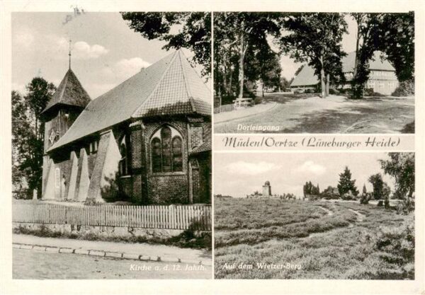Mueden oertze Kirche Dorfeingang Auf dem Wietzer Berg