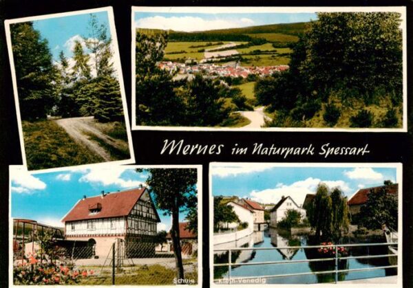 Mernes Bad Soden-Salmuenster Waldpartie Panorama Schule Klein Venedig